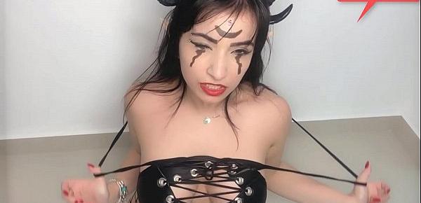  Halloween 2020 - Succubus summoned - Porn horror - Dirty Talking, Blowjob, Fuck Tits - Cum in Mouth
